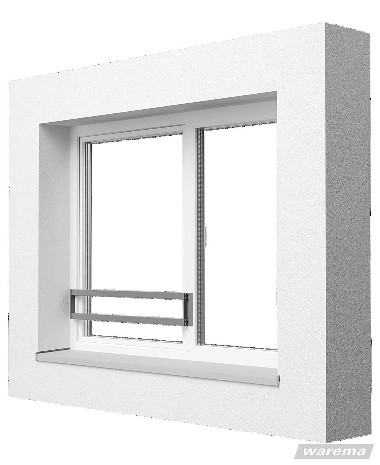 WAREMA VisioNeo Crossbar-Style: Absturzsicherung mit waagerechten Querstangen