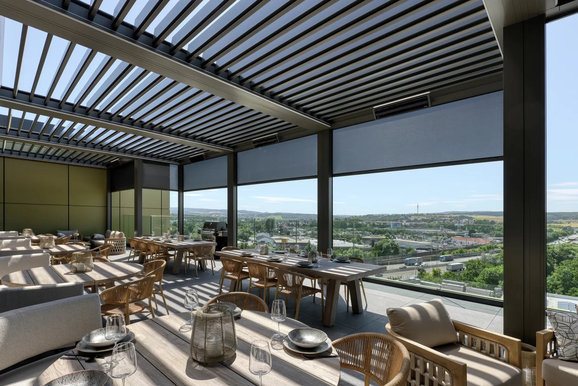 Terrassenueberdachung mit Aluminium-Konstruktion